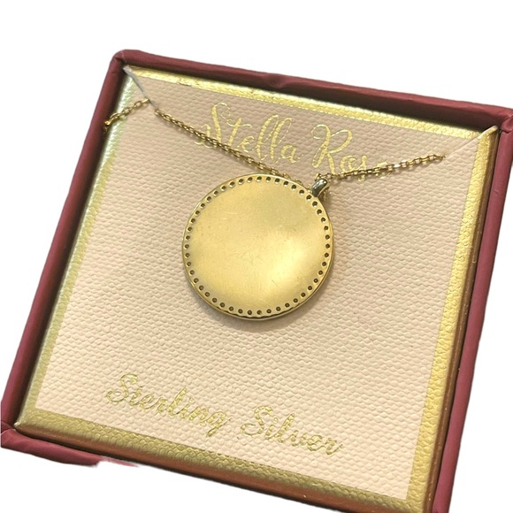 NIB Stella Rose London 18k Gold Plated Evil Eye pendant necklace - Picture 3 of 6